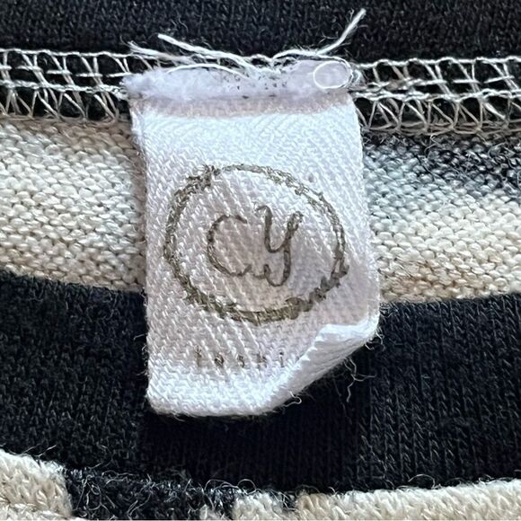 CY Leopard Print Long Sleeve Sweater Black White Medium - Picture 5 of 6